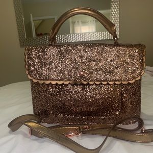 Bronze Ted Baker bag with crossbody strap